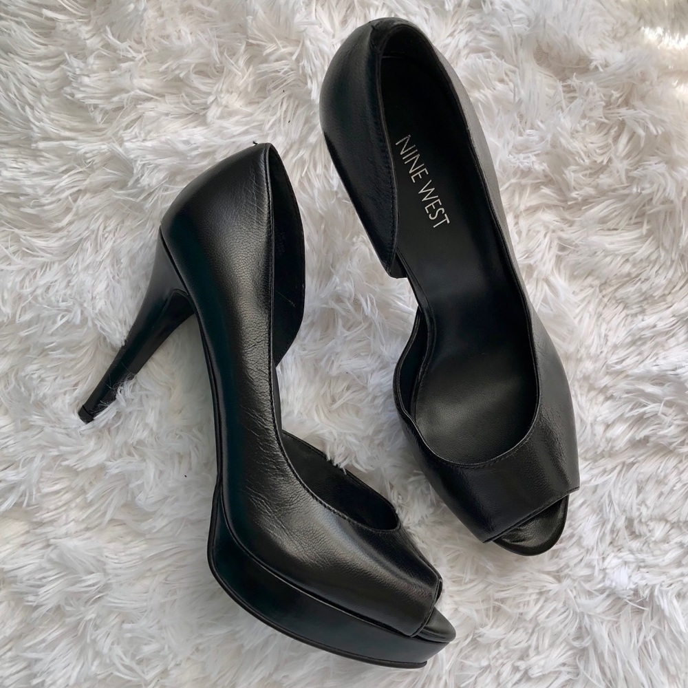 Nine West Platform Peep Toe Pumps